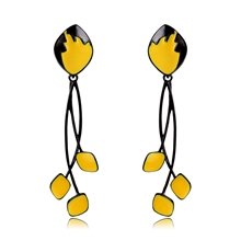 Show details for Unusual Casual Enamel Dangle Earrings