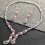 Show details for Pretty Cubic Zirconia Big Necklace and Earring Set