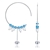 Picture of Impressive Blue Casual Big Hoop Earrings with Low MOQ