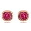 Show details for Unique Artificial Crystal Pink Stud Earrings