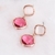 Picture of Copper or Brass Pink Dangle Earrings in Flattering Style