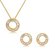 Show details for Attractive White Classic Necklace and Earring Set For Your Occasions