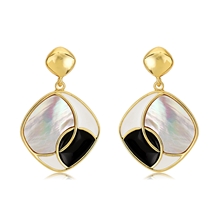 Show details for Classic Shell Dangle Earrings of Original Design