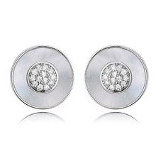 Show details for Recommended White Classic Stud Earrings from Top Designer