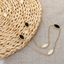 Show details for Bulk Gold Plated White Long Chain Necklace with No-Risk Return