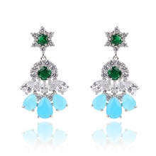 Show details for Cubic Zirconia Luxury Dangle Earrings at Unbeatable Price