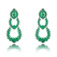 Show details for Copper or Brass Luxury Dangle Earrings with Full Guarantee