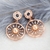 Picture of Top Artificial Pearl Rose Gold Plated Dangle Earrings