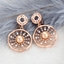 Show details for Top Artificial Pearl Rose Gold Plated Dangle Earrings