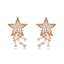 Show details for Fashion Cubic Zirconia Rose Gold Plated Stud Earrings