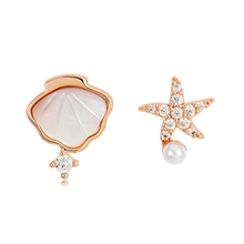 Show details for New Season White Copper or Brass Stud Earrings Factory Direct