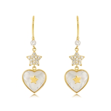 Show details for Need-Now White Copper or Brass Dangle Earrings from Editor Picks