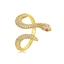 Show details for Copper or Brass Gold Plated Adjustable Ring in Flattering Style