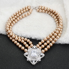 Show details for Most Popular Cubic Zirconia Copper or Brass Pendant Necklace