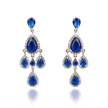 Show details for Copper or Brass Big Dangle Earrings From Reliable Factory