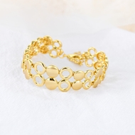 Picture of Filigree Big Gold Plated Fashion Bracelet at Factory Price