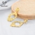 Picture of Pretty Big Gold Plated Dangle Earrings