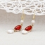 Show details for Top fresh water pearl Copper or Brass Dangle Earrings