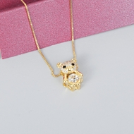 Show details for Nickel Free Gold Plated Cubic Zirconia Pendant Necklace with No-Risk Refund