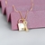 Picture of Featured White Key & Lock Pendant Necklace with Full Guarantee