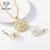 Picture of Impressive Gold Plated Casual Necklace and Earring Set with Low MOQ