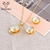 Picture of Attractive Gold Plated Zinc Alloy Necklace and Earring Set For Your Occasions