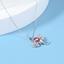 Show details for Funky Small Platinum Plated Pendant Necklace