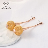 Picture of Purchase Gold Plated Dubai Dangle Earrings Exclusive Online