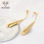 Show details for Eye-Catching Gold Plated Dubai Dangle Earrings with Member Discount