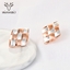 Show details for Buy Zinc Alloy Rose Gold Plated Stud Earrings with Low Cost