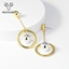 Show details for Zinc Alloy Gold Plated Dangle Earrings at Great Low Price