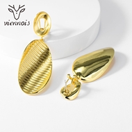 Picture of Origninal Medium Gold Plated Dangle Earrings
