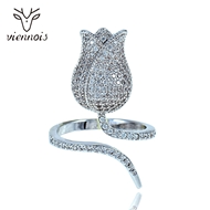 Picture of High Quality Guaranteed Platinum Plated Brass Fashion Rings