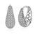 Picture of Delicate Platinum Plated Big Hoop Earrings with Speedy Delivery
