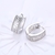 Picture of Shop Platinum Plated Copper or Brass Small Hoop Earrings with Wow Elements