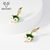 Picture of Good Artificial Crystal Zinc Alloy Big Stud Earrings