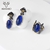 Picture of Charming Blue Zinc Alloy Necklace and Earring Set As a Gift