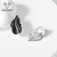 Show details for Trendy Platinum Plated Dubai Stud Earrings with No-Risk Refund