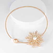 Show details for Impressive White Cubic Zirconia Collar Necklace with Low MOQ