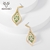 Picture of Beautiful Cubic Zirconia White Dangle Earrings