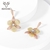 Picture of Delicate Cubic Zirconia Copper or Brass Dangle Earrings