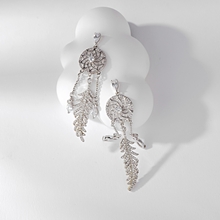 Show details for New Season White Cubic Zirconia Dangle Earrings with SGS/ISO Certification