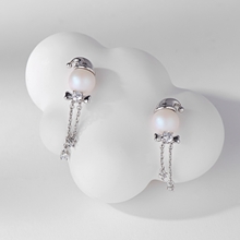Show details for Copper or Brass Swarovski Element Pearl Dangle Earrings at Unbeatable Price