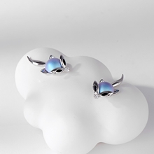 Show details for Copper or Brass Blue Stud Earrings with Worldwide Shipping