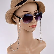 Show details for Good Artificial Pearl Platinum Plated Frame Chain