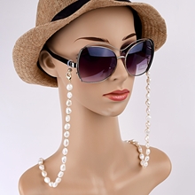 Show details for Most Popular fresh water pearl White Frame Chain