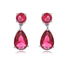 Show details for Purchase Platinum Plated Copper or Brass Dangle Earrings with Wow Elements