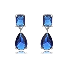 Show details for Unique Cubic Zirconia Medium Dangle Earrings