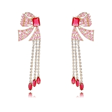 Show details for Famous Medium Cubic Zirconia Dangle Earrings