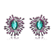 Show details for Eye-Catching Gunmetal Plated Luxury Dangle Earrings with Member Discount